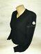 100% Auth Moncler Maglione Tricot Black Sweater Wool Top Long Sleeve Sz Xl Women