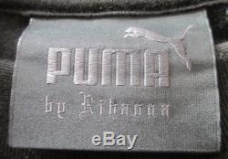 $150 Fenty x PUMA Rihanna Black Cropped Long Sleeve Lace Trim Top Sweatshirt M