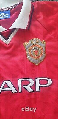 1999 Manchester United Football Top Shirt Long Sleeved Champions League