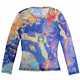 2004aw Issey Miyake Aya Takano Earth Shirt Top Size 2 Multi Color Rare