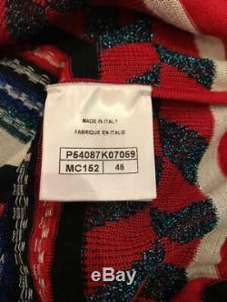 2016 AUTH CHANEL Long sleeve Multicolor Sweater Top knitted 46 EU Rare