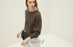 2019 Brunello Cucinelli Metallic Sweater Top Knit Long Sleeve size S