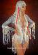 2022 Shiny Silver Rhinestone Tassel Party Catsuit Women Stage Costume Top Hot