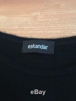 #53 Eskandar Black Cashmere One Size Long Sleeve Sweater Top Shirt S M L