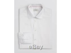 $547 ETON Mens CONTEMPORARY FIT WHITE LONG-SLEEVE BUTTON TOP DRESS SHIRT 16 / 41