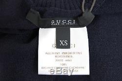 $795 NEW Authentic Gucci Long Sleeve Turtleneck Cashmere Sweater Top, XS, 297772