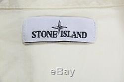 8212 STONE ISLAND Men`s Jacket Full Zip Over Shirt Long Sleeve Sand TOP Sz XL