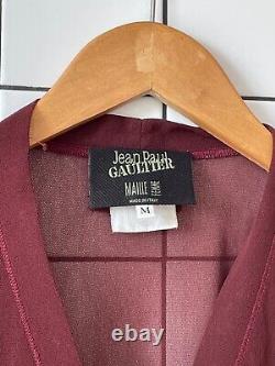 90s Vintage JEAN PAUL GAULTIER Mesh Top Cardigan Sweater Shirt Long Sleeve JPG M