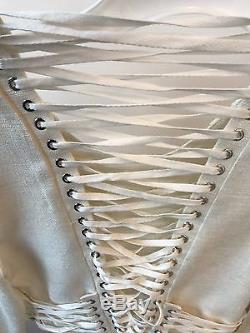 $995 New Zimmermann Cavalier Tie Up Bodice 0 Blouse Long Sleeve Crop Top