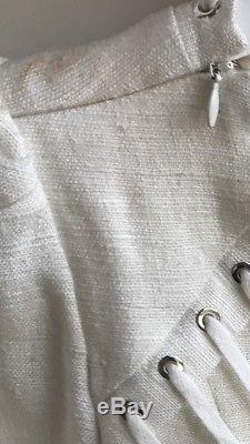 $995 New Zimmermann Cavalier Tie Up Bodice 0 Blouse Long Sleeve Crop Top