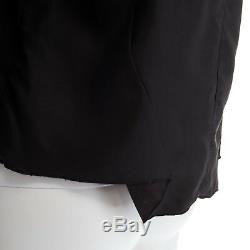 ACNE STUDIOS SS13 Ava Fluid black pleated voluminous long sleeve top FR34 XS