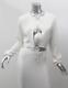 Are You Am I Womens White Long Sleeve Tie Alessia Crop Top Blouse M New $289