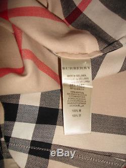 AUTHENTIC Burberry Nova Check Plaid Long Sleeve Button Down Blouse Top Shirt S