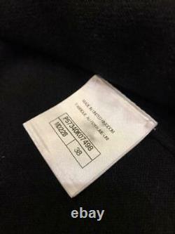 AUTH CHANEL Long sleeve Black Sweater cardigan knit 38 EU Rare