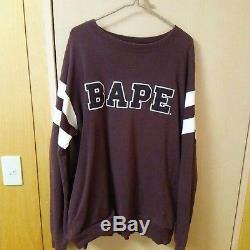 A BATHING APE BAPE Vintage Logo Long-Sleeved Sweatshirt Men's Tops Size XL
