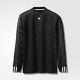 Adidas Originals X Alexander Wang Long Sleeved Football Jersey Black Top Men's