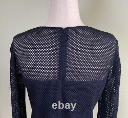 Akris punto Mesh Long Sleeve Top, Women, Size 8