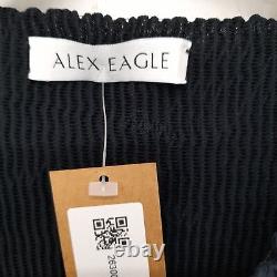 Alex Eagle Women's Top UK 10 Blue 100% Other Long Sleeve Basic