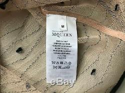Alexander McQueen Womens Long Sleeve Sheer Wave Blouse Top Polka Dot Size M NEW