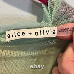 Alice + Olivia Delaina long sleeve crop top S