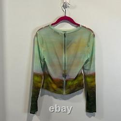 Alice + Olivia Delaina long sleeve crop top S