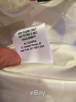 Altuzarra Natural Pipit Lace Up Silk Long Sleeve Blouse Top FR 38 US 6 $1770