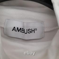 Ambush Women's Top Long Sleeve L White, 100% Cotton