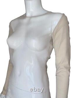 Archive Helmut Lang Mesh Sheer Long Sleeve Top Size 42