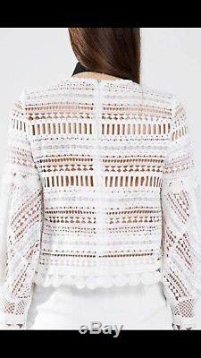 Asilio Girl Almighty Lace Top White Size XS /6 Long Sleeve NWOT