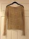 Auth Chanel Beige Lace Long Sleeve Top Blouse 40 Small