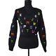 Auth Chanel Vintage Cc Long Sleeve Tops Sweat Shirt Multi-color #42 Y03454