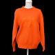 Auth Christian Dior Sports Vintage Long Sleeve Tops Sweater Orange #l Ak27817
