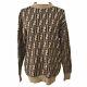 Auth Fendi Vintage Zucca Pattern Long Sleeve Knit Tops Sweaters Brown Ak25631k