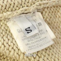 Auth HERMES by MARGIELA Vintage Long Sleeve Tops Knit Sweater Beige #S Y02125