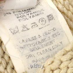 Auth HERMES by MARGIELA Vintage Long Sleeve Tops Knit Sweater Beige #S Y02125