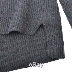 Auth HERMES by MARGIELA Vintage Long Sleeve Tops Knit Sweater Navy #38 Y02180c