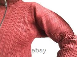 Auth. Issey Miyake Pleats Please burgundy long sleeves top fab conditions