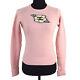 Authentic Chanel Vintage Cc Camellia Logos Long Sleeve Tops Pink #36 Gs01278e