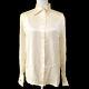 Authentic Chanel Vintage Cc Logos Long Sleeve Tops Shirt Ivory #40 Ak25011