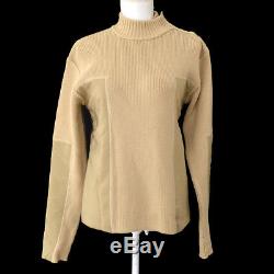 Authentic CHANEL Vintage CC Logos Sports Line Long Sleeve Tops Beige #38 Y03114i
