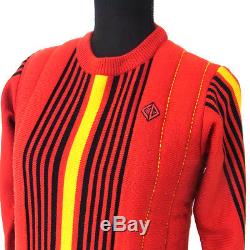 Authentic Christian Dior Vintage Long Sleeve Sweater Tops Red #M G03157