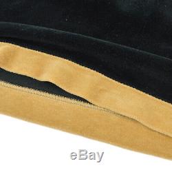 Authentic FENDI Logos Long Sleeve Tops Black Beige Italy Vintage AK32903