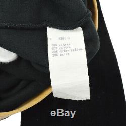 Authentic FENDI Logos Long Sleeve Tops Black Beige Italy Vintage AK32903