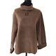 Authentic Fendi Vintage Logos Long Sleeve Tops Brown Polyester Italy Y02071c
