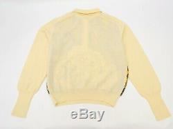 Authentic Hermes Knit Long Sleeves Tops Sweater Off White Ladies Women 42 France