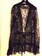 Authentic Rare Chanel Black Lace Long Sleeve Top