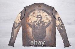 Aw03 Jean Paul Gaultier Maille Homme Clock Men Mesh Top Sweater