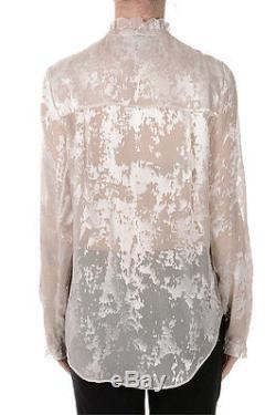 BALENCIAGA New Woman Long sleeve Silk Blend top made in Italy NWT