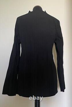 BARBARA CASASOLA black high neck A-line Long sleeve top size 40/M RRP £662