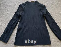 BARBARA CASASOLA black high neck A-line Long sleeve top size 40/M RRP £662